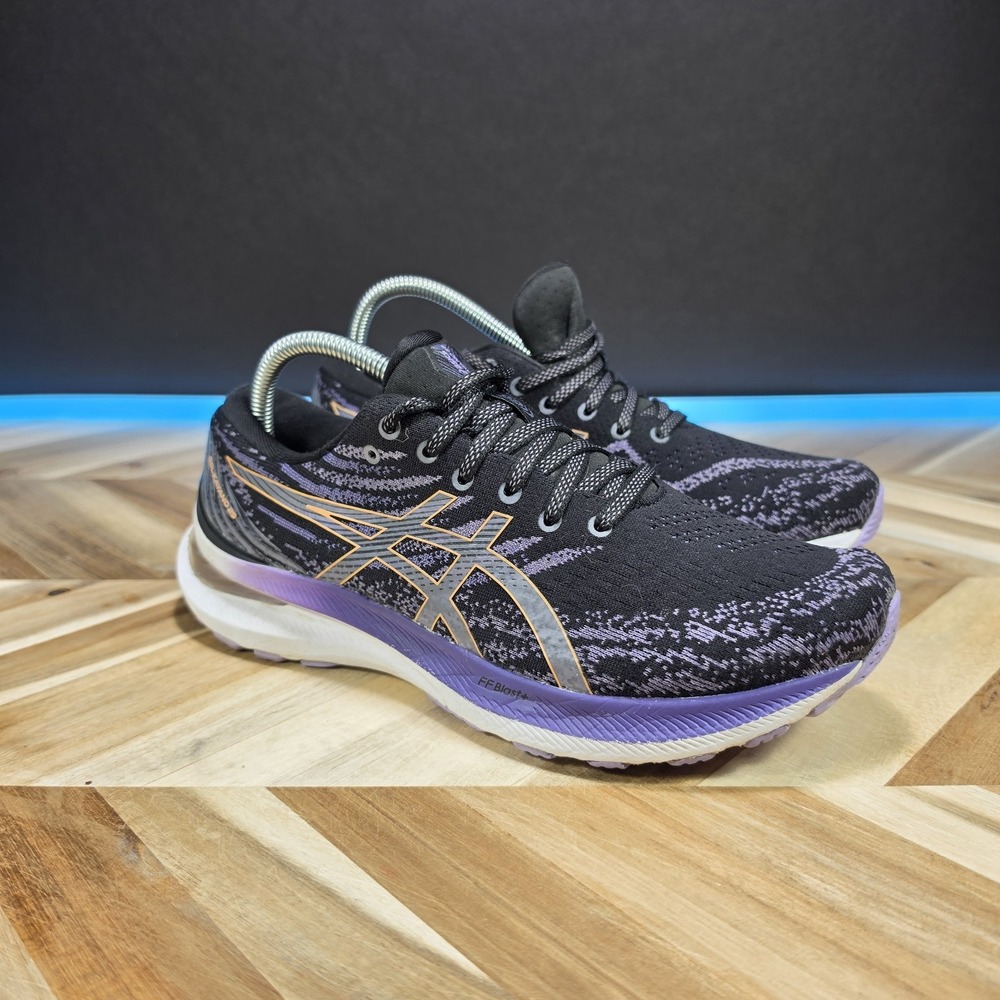 ASICS Gel-Kayano 29 Women's 9 Black Purple Running Shoes 1012B272 Athletic Run